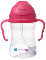 B.box Hrneček s brčkem, Malina 240ml