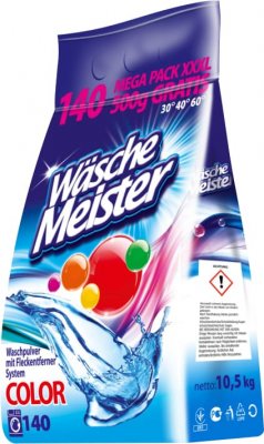 II. jakost Wasche Meister 140 Dávek Color 10,5 Kg