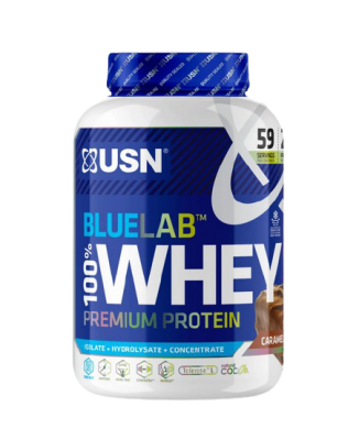 USN BlueLab 100% Whey Protein Premium čokoláda s karamelem 2000g