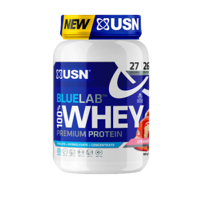 USN BlueLab 100% Whey Protein Premium jahoda 908g