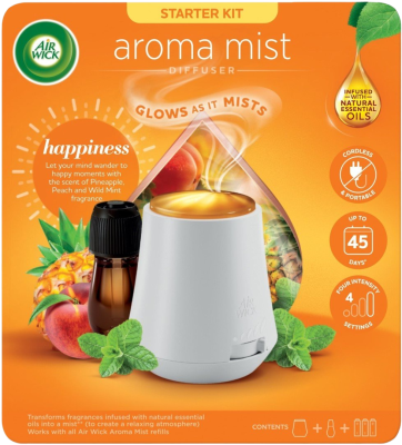 Air Wick aroma vaporizér+náplň,Šťastné chvilky 20ml