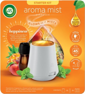 Air Wick aroma vaporizér+náplň,Šťastné chvilky 20ml Air Wick aroma vaporizér+náplň,Šťastné chvilky 20ml