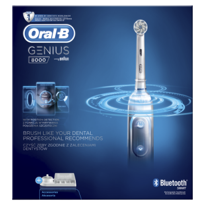 II. jakost Oral-B el. kartáček Pro 8000 Genius + 1 hlavice