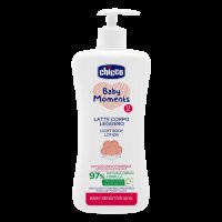 CHICCO Mléko jemné tělové s dávkovačem Baby Moments Sensitive 97 % přírodních složek 500ml CHICCO Mléko jemné tělové s dávkovačem Baby Moments Sensitive 97 % přírodních složek 500ml