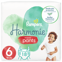 Plenkové Kalhotky Pampers Pants Harmonie Velikost 6, 18ks