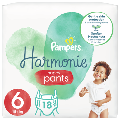 Pampers Plenkové kalhotky Pants Harmonie Velikost 6, 18 ks