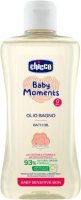 Chicco Baby Moments Olej do koupele s bavlnou a vitamínem E Sensitive 93 % přírodních složek 200 ml
