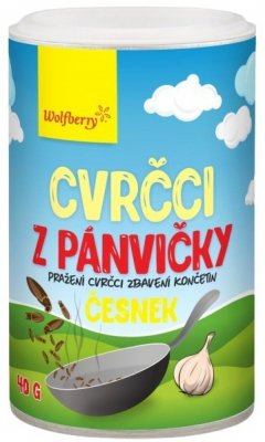 Wolfberry Cvrčci z pánvičky - česnek 40g