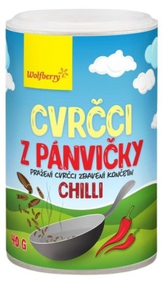 Wolfberry Cvrčci z pánvičky chilli 40g