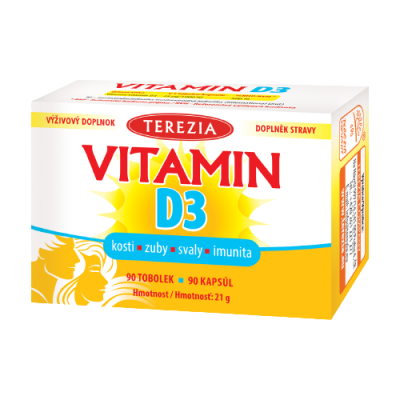 II. jakost TEREZIA Vitamin D3 1000 IU tob.90