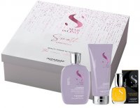 Alfaparf Milano Semi di Lino Smooth Set pro uhlazení vlasu The Iconic Collection 3 ks