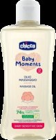 CHICCO Olej masážní s bavlnou a vitamínem E Baby Moments Sensitive 74 % přírodních složek 200ml CHICCO Olej masážní s bavlnou a vitamínem E Baby Moments Sensitive 74 % přírodních složek 200ml