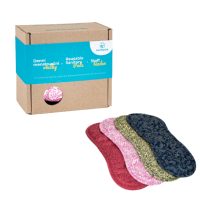 Bamboolik Sada denních látkových menstruačních vložek z biobavlny mix barev v dárkové krabičce 4 ks
