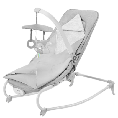 II. jakost Houpátko vibrující s melodií Felio Stone Grey 0m+, do 18 kg, Kinderkraft