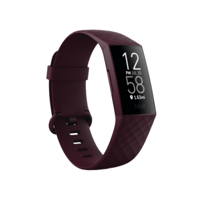 II. jakost Fitbit Charge 4 (NFC) w integrated GPS & FitbitPay - Rosewood / Rosewood