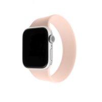Fixed Elastický silikonový řemínek Silicone Strap pro Apple Watch 38/40/41mm růžový velikost L
