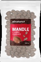 Allnature Mandle v hořké čokoládě 500g