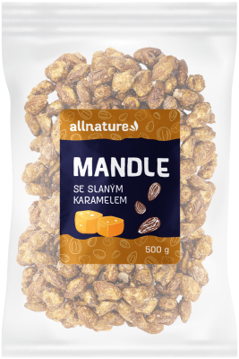 Allnature Mandle slaný karamel 500g