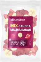Allnature Mix lyofilizovaného ovoce jahoda, malina, banán 100 g