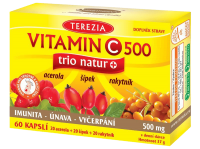 Terezia Vitamin C 500 mg trio natur+ 60 kapslí