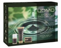 Erboristica Kosmetická sada pro muže UOMO- Pleťový krém proti vráskám 50ml + Sprchový gel a šampon200 ml + Tuhé mýdlo 12