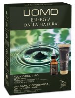 Erboristica UOMO Kosmetická sada pro muže - Pleťový hydratační keratinový gel 30ml + Balzám po holení 100ml