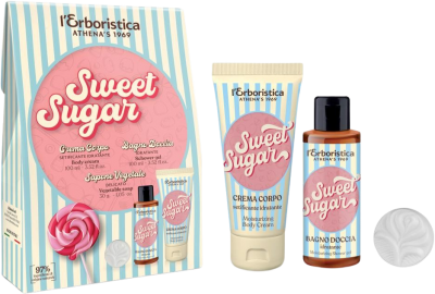 Erboristica Sweet Sugar kosmetická sada tělová péče 3 ks