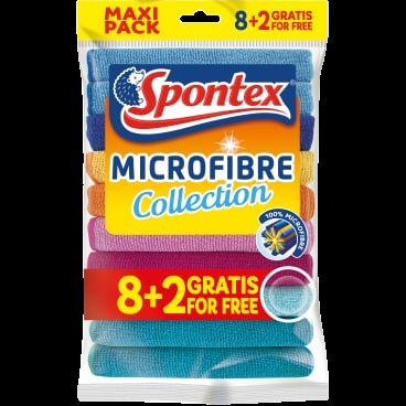 Spontex utěrka z mikrovlákna 8+2ks