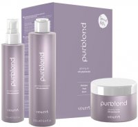 Vitality's Purblond Set na světlé vlasy Glowing Kit with Phytokeratin 3 ks