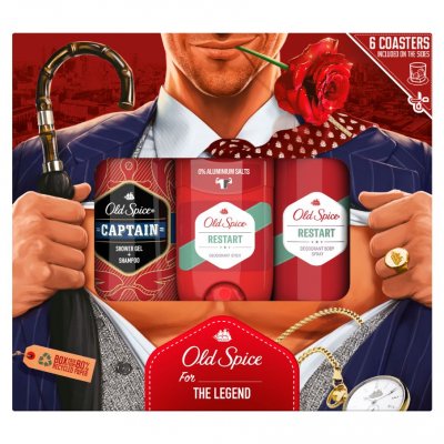 Old Spice Gentleman Dárková sada pro muže Restart 3ks