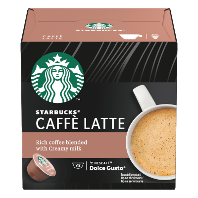 Starbucks® Caffe Latte, kávové kapsle 12ks Starbucks® Caffe Latte, kávové kapsle 12ks