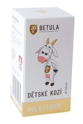 Betula Kozí kolostrum dětské 120 tobolek