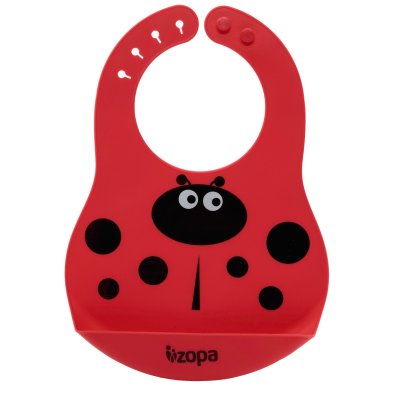 ZOPA Silikonový bryndák, Ladybird 1ks
