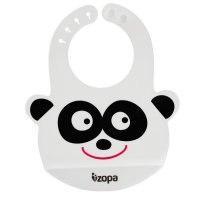 ZOPA Silikonový bryndák, Panda 1ks