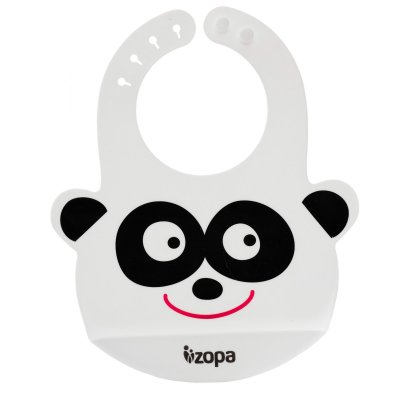 ZOPA Silikonový bryndák, Panda 1ks