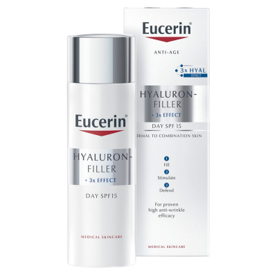 Eucerin Hyaluron-Filler + 3xEffect denní krém pro normální a smíšenou pleť 50ml Eucerin Hyaluron-Filler + 3xEffect denní krém pro normální a smíšenou pleť 50ml