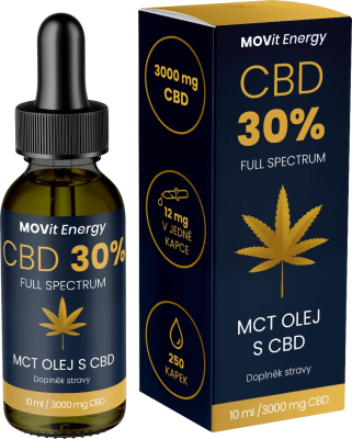 MOVit CBD 30% Full Spectrum MCT olej 10ml