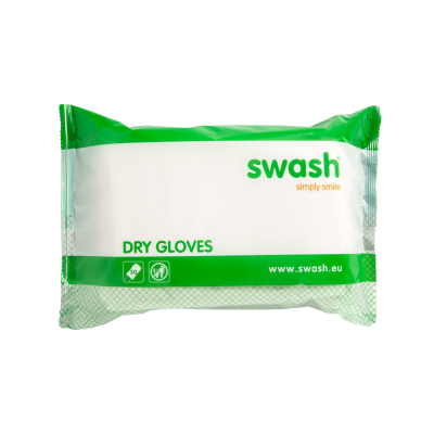 Swash Dry Rukavice pro základní suchou i vlhkou očistu 50 ks