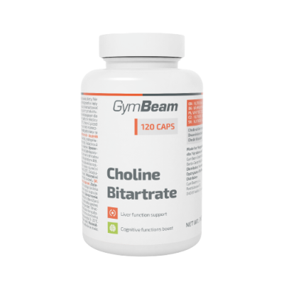 GymBeam Cholin Bitartrát 120 kapslí