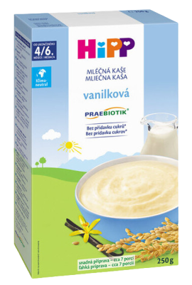 Hipp Mléčná kaše první vanilková 250g