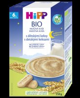 HiPP Mléčná kaše na noc BIO s dětskými keksy 250g HiPP Mléčná kaše na noc BIO s dětskými keksy 250g