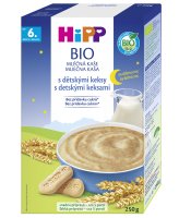 HiPP Mléčná kaše na noc BIO s dětskými keksy 250g HiPP Mléčná kaše na noc BIO s dětskými keksy 250g