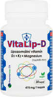 VitaLip-D - lipozomální vitamín D3+K2+Mg 30 kapslí