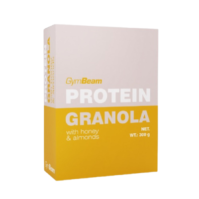 GymBeam Proteinová granola s medem a mandlemi 300g