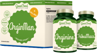 GreenFood Nutrition ArginMan + Pillbox 2 x 120 kapslí
