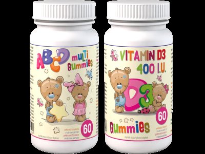 Pharma Activ ABCD Multi Gummies+D3 Gummies 2x60 pektin.bonbon