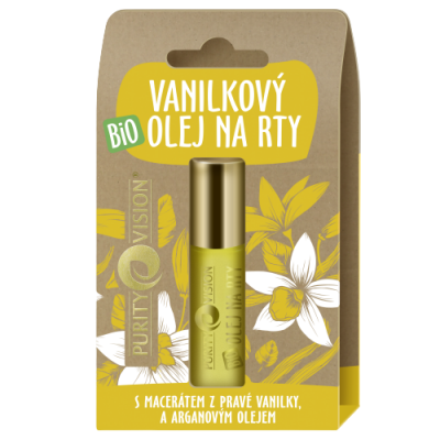 Purity Vision Bio Vanilkový olej na rty 10 ml