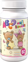 Clinical ABCD Multi Gummies pektinové bonbóny s malinovou příchutí 60 ks