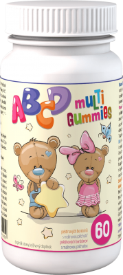 Clinical ABCD Multi Gummies pektinové bonbóny s malinovou příchutí 60 ks