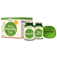GreenFood Nutrition Senior Immunity Forte + Pillbox 2 x 120 kapslí